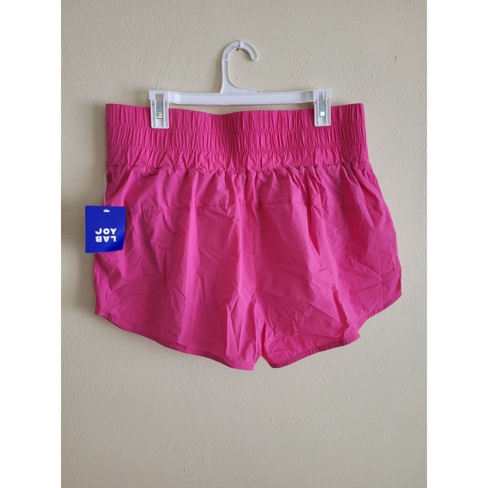 Women's High-Rise Woven Shorts 3" - JoyLab Berry Pink Size XL - Picture 3 of 7